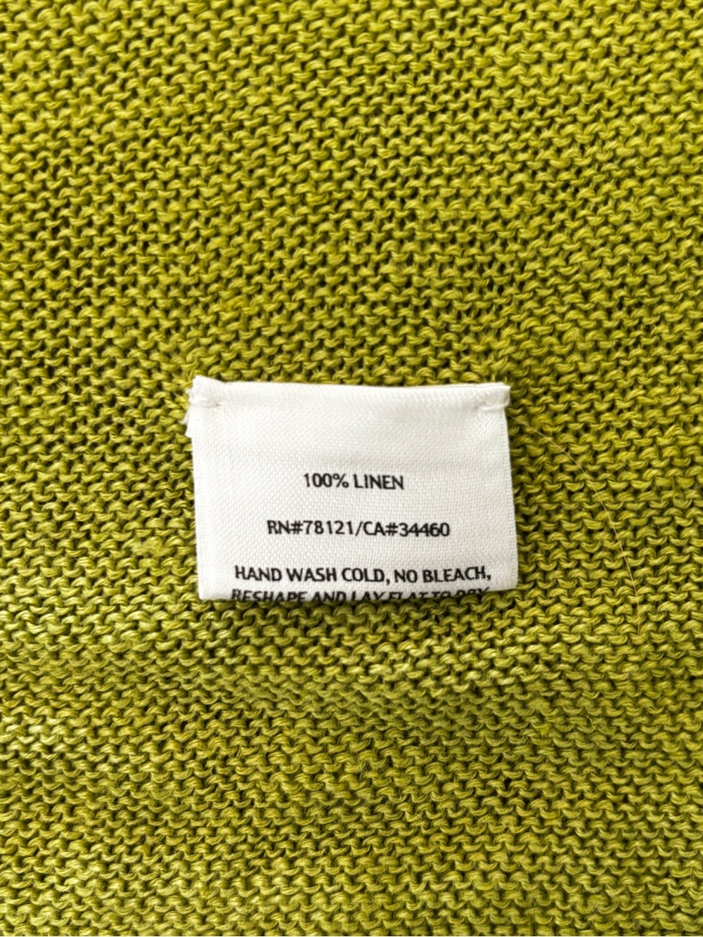 Eileen Fisher 100% Linen Open Front Drape Cardigan Lagenlook Moss Green Sz M - Picture 7 of 11